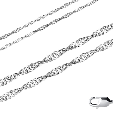 Купить оптом цепь из серебра без вставок 365004012050 от Krasnoe