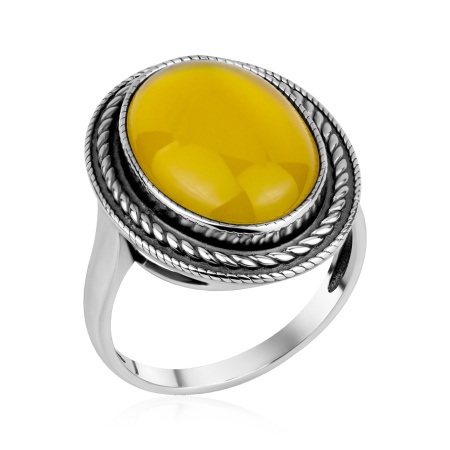 Купить оптом кольцо из серебра с агатом 1310395904-50 от Krasnoe