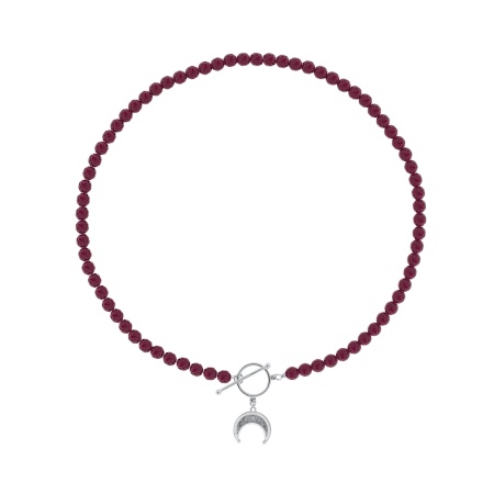 Купить оптом бусы из серебра с агатами 8340391815-50-37 от Krasnoe