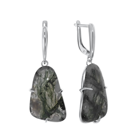 Купить оптом серьги из серебра с агатами 2340394286-1 от Krasnoe