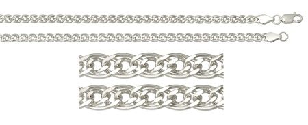 Купить оптом цепь из серебра без вставок 365707002055 от Krasnoe