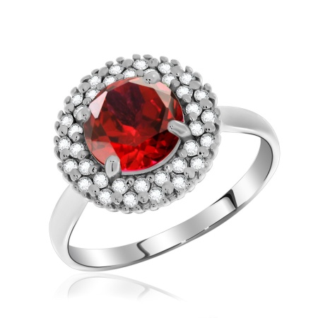 Купить оптом кольцо из серебра с фианитами 1340200147-31 от Krasnoe