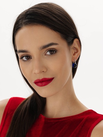 Купить оптом серьги из серебра с кристалл ювелирныйами 2340294318-80 от Krasnoe