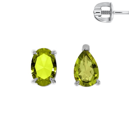 Купить оптом пусеты из серебра с фианитами 2340200287-57 от Krasnoe