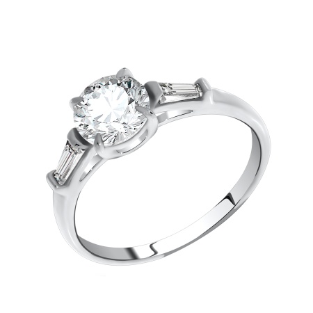 Купить оптом кольцо из серебра с фианитами 1340200284 от Krasnoe