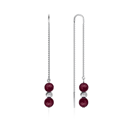 Купить оптом серьги из серебра с агатами 2340650720-37 от Krasnoe