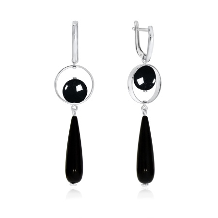 Купить оптом серьги из серебра с агатами 2340391002-2-20 от Krasnoe