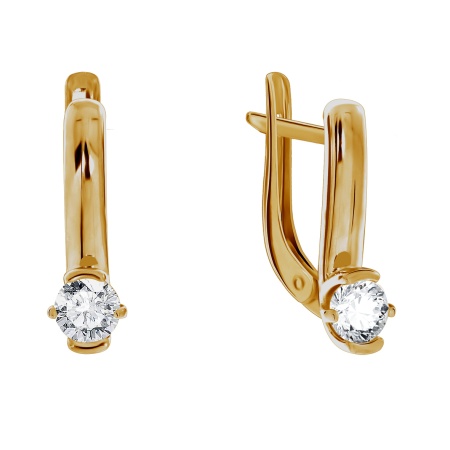 Купить оптом серьги из серебра с фианитами 2320200252 от Krasnoe