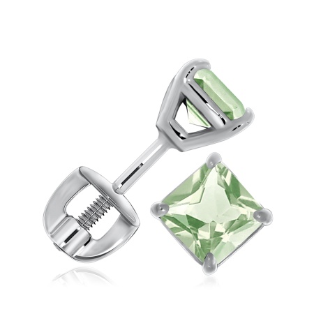 Купить оптом пусеты из серебра с фианитами 2340200280-67 от Krasnoe