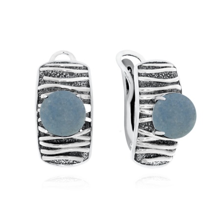 Купить оптом серьги из серебра с виоланами 2310В01752 от Krasnoe