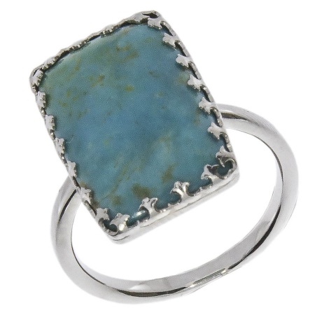 Купить оптом кольцо из серебра с бирюзой 1340314023-1 от Krasnoe