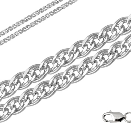 Купить оптом цепь из серебра без вставок 365810002055 от Krasnoe