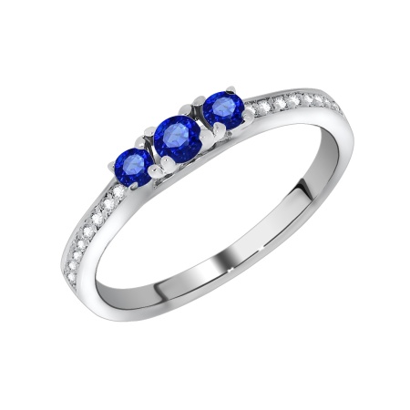 Купить оптом кольцо из серебра с ситаллами и фианитами 1340880178-81 от Krasnoe