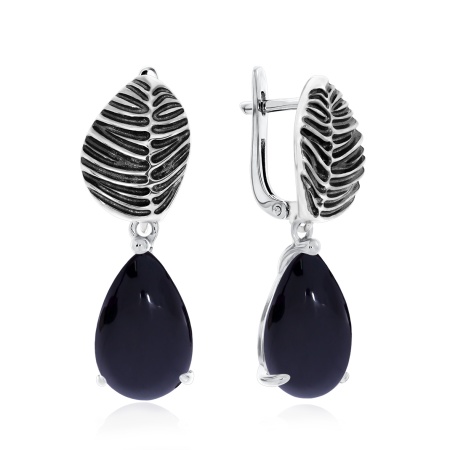 Купить оптом серьги из серебра с агатами 2310391382-20 от Krasnoe