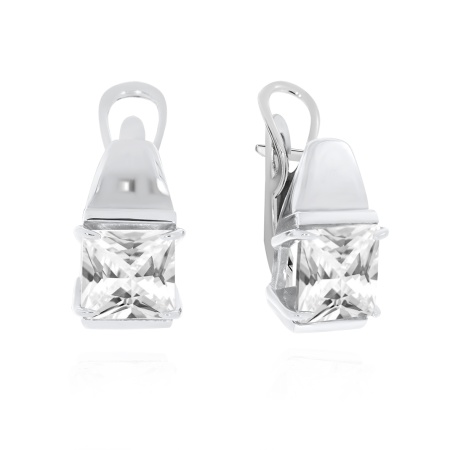 Купить оптом серьги из серебра с фианитами 2340201532 от Krasnoe