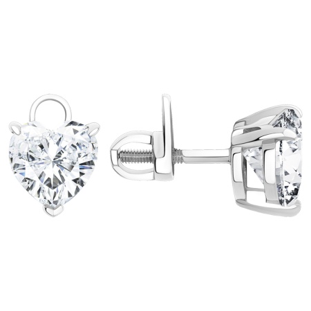 Купить оптом пусеты из серебра с фианитами 2340204774 от Krasnoe