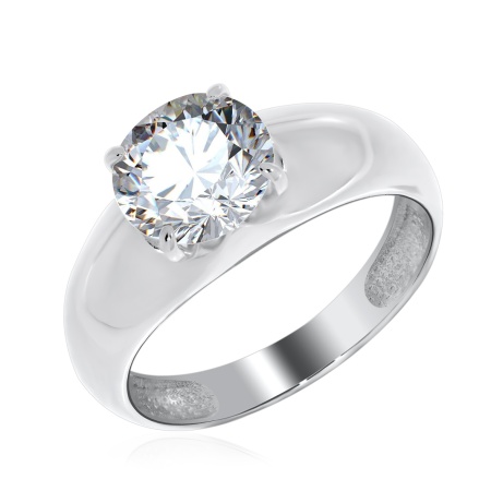 Купить оптом кольцо из серебра с фианитом 1340201115-1 от Krasnoe