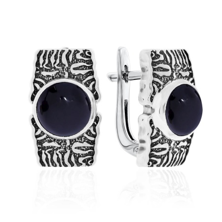 Купить оптом серьги из серебра с агатами 2310392391-20 от Krasnoe