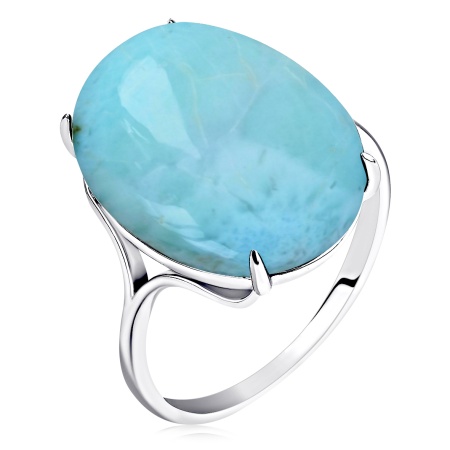 Купить оптом кольцо из серебра с ларимаром 1340Л15043 от Krasnoe