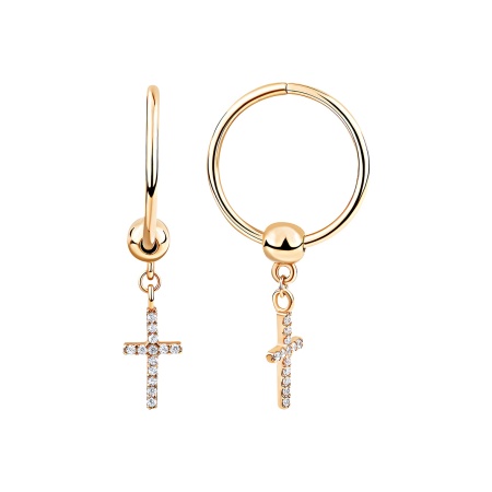 Купить оптом серьги из серебра с фианитами 2320204783л от Krasnoe