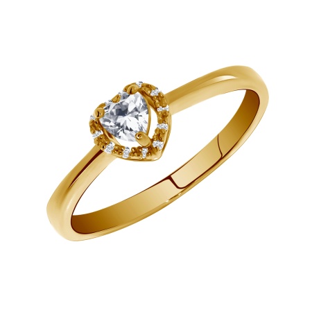 Купить оптом кольцо из серебра с фианитами 1320200121 от Krasnoe