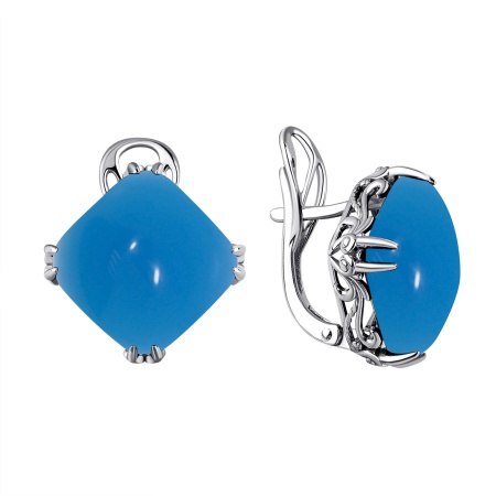 Купить оптом серьги из серебра с агатами 2340391861-70 от Krasnoe