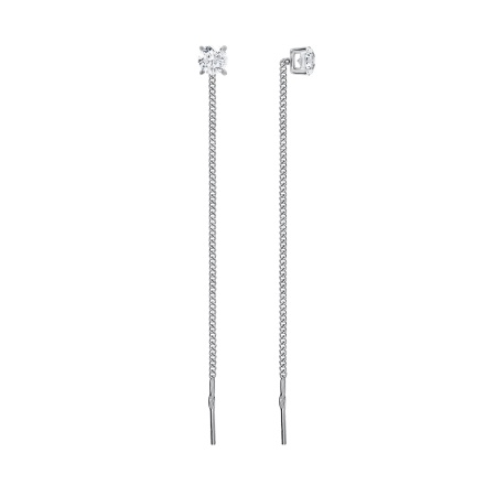 Купить оптом серьги из серебра с фианитами Ц340200140 от Krasnoe