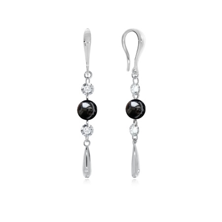 Купить оптом серьги из серебра с агатами и фианитами 2340390797-20 от Krasnoe