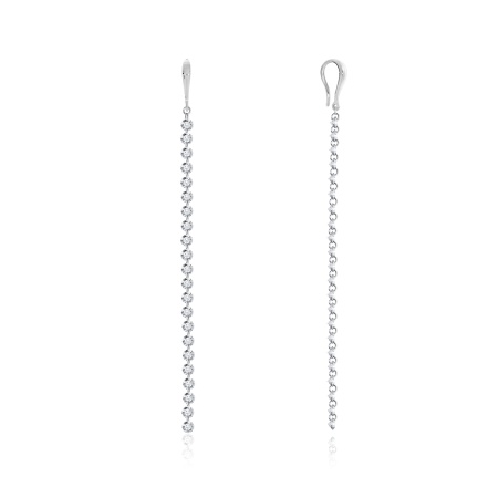 Купить оптом серьги из серебра с фианитами 2340200630 от Krasnoe