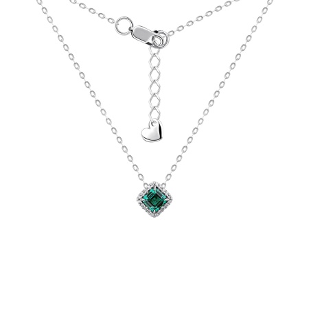 Купить оптом колье из серебра с ситаллом и фианитами 8340881875л-3-45-63 от Krasnoe