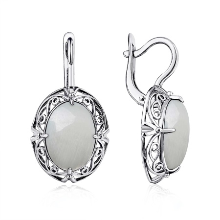 Купить оптом серьги из серебра с перламутрами 2340495083 от Krasnoe