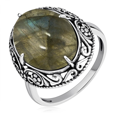 Купить оптом кольцо из серебра с авантюрином 1310Л05087 от Krasnoe