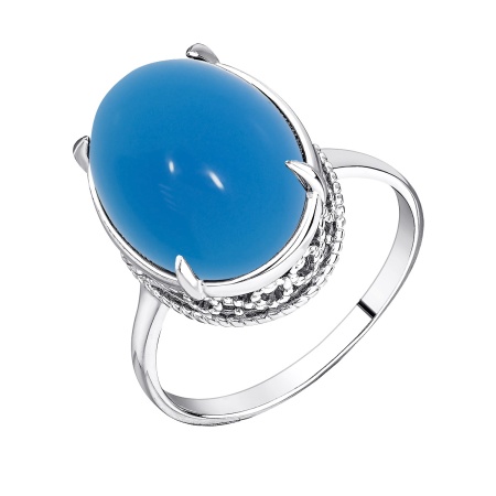 Купить оптом кольцо из серебра с агатом 1340391995-70 от Krasnoe