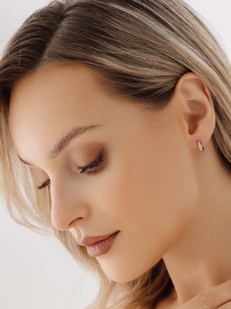 Купить оптом серьги из серебра без вставок 2340405685-9 от Krasnoe