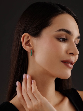 Купить оптом серьги из серебра с агатами 2340391319-60 от Krasnoe