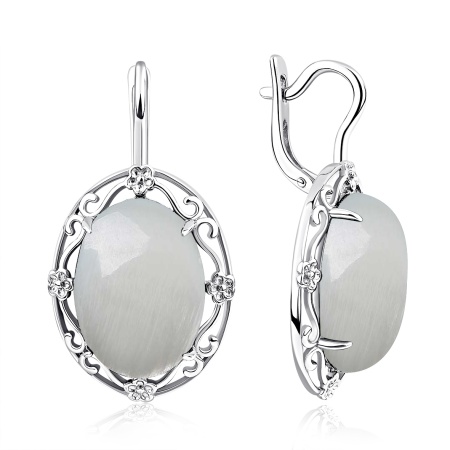 Купить оптом серьги из серебра с перламутрами 2340495064 от Krasnoe