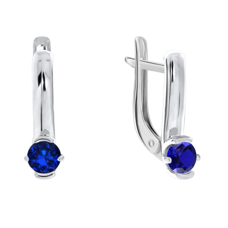 Купить оптом серьги из серебра с ситаллами 2340870252-82 от Krasnoe