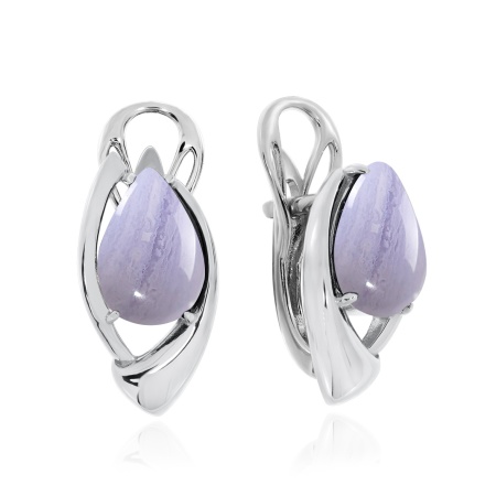 Купить оптом серьги из серебра с агатами 2340392362-84 от Krasnoe