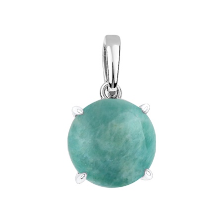 Купить оптом подвеска из серебра с амазонитом 3340375946 от Krasnoe