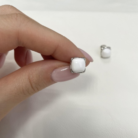 Купить оптом пусеты из серебра с агатами 2340391216-10 от Krasnoe