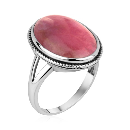 Купить оптом кольцо из серебра с родонитом 1310456357 от Krasnoe