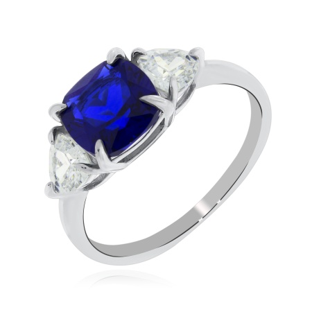 Купить оптом кольцо из серебра с ситаллом и фианитами 1340884765-81 от Krasnoe