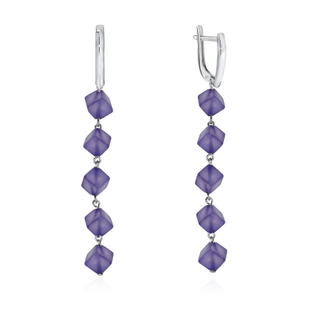 Купить оптом серьги из серебра с агатами 2340390649-2 от Krasnoe