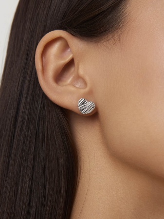 Купить оптом пусеты из серебра без вставок 2340405845 от Krasnoe