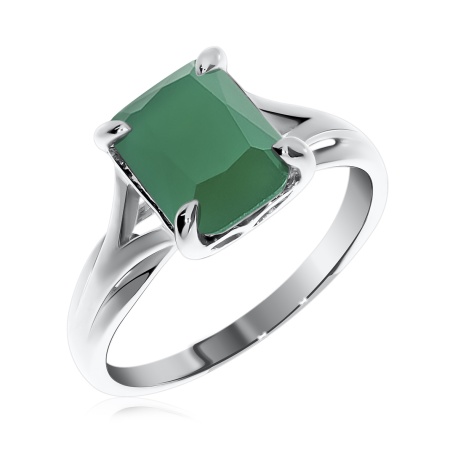 Купить оптом кольцо из серебра с агатом 1340390095-60 от Krasnoe