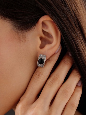 Купить оптом серьги из серебра с агатами 2310392391-20 от Krasnoe