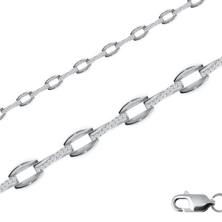 Купить оптом браслет из серебра с фианитами 4340200278-18 от Krasnoe