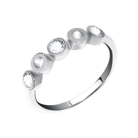 Купить оптом кольцо из серебра с фианитами 1340200246 от Krasnoe