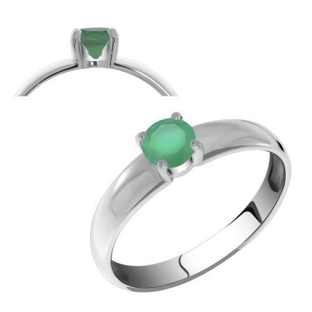 Купить оптом кольцо из серебра с агатом 1340390255-60 от Krasnoe