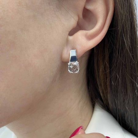 Купить оптом серьги из серебра с хрусталём 2340521536 от Krasnoe